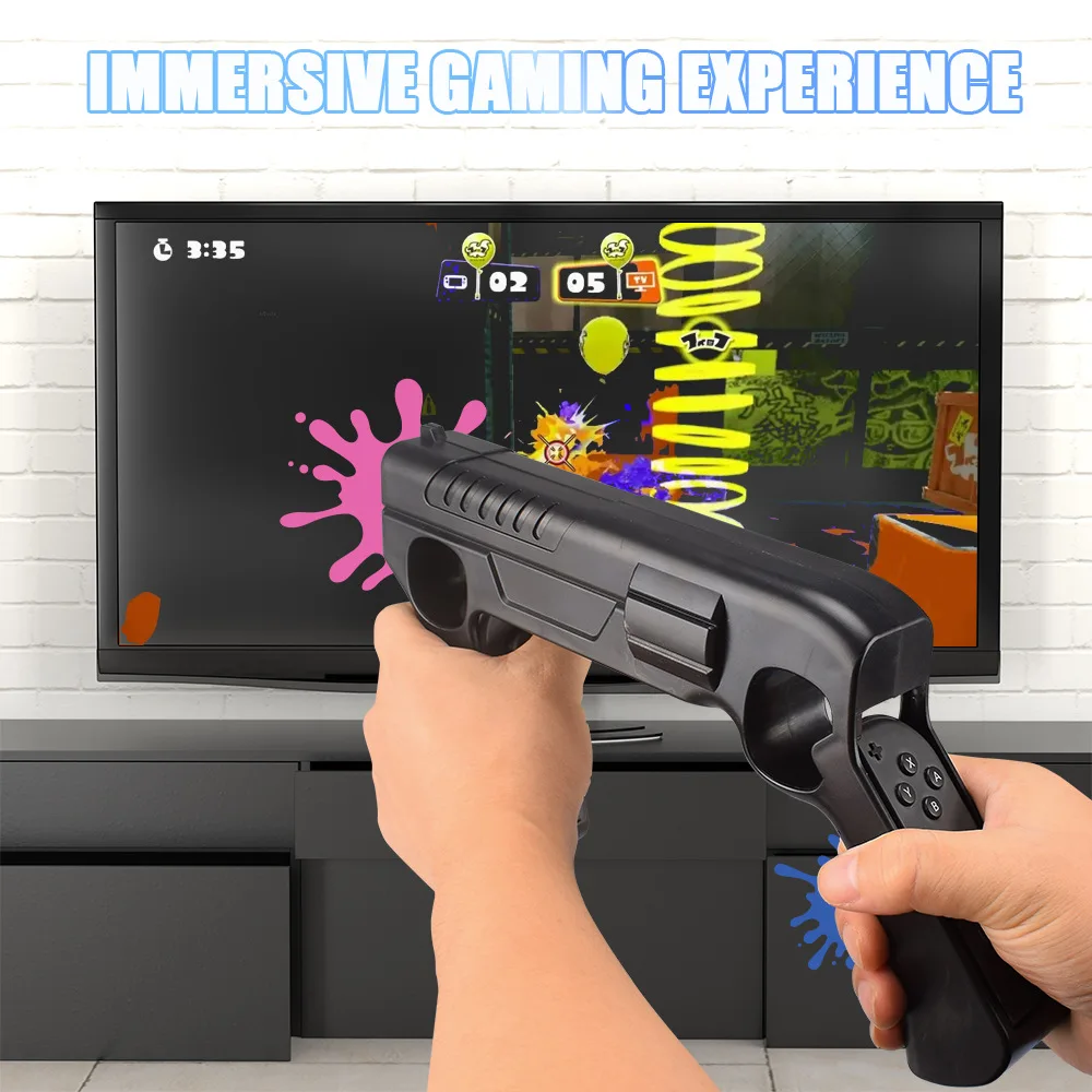 Switch Shooting Game Gun Controller Grip for Splatoon 3 for NS Switch OLED, Game Controller Stand Joypad Holder Gaming Accessory
Switch Shooting Game Gun Controller Grip for Splatoon 3 for NS Switch OLED, Game Controller Stand Joypad Holder Gaming Accessory