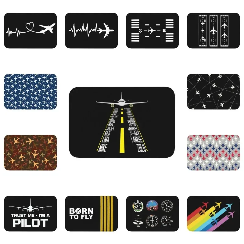 Pilot Alphabet Aviation Aircraft Doormat Anti-Slip Entrance Kitchen Bathroom Floor Door Mat Airplane Aviator Balcony Rug Carpet
Pilot Alphabet Aviation Aircraft Doormat Anti-Slip Entrance Kitchen Bathroom Floor Door Mat Airplane Aviator Balcony Rug Carpet