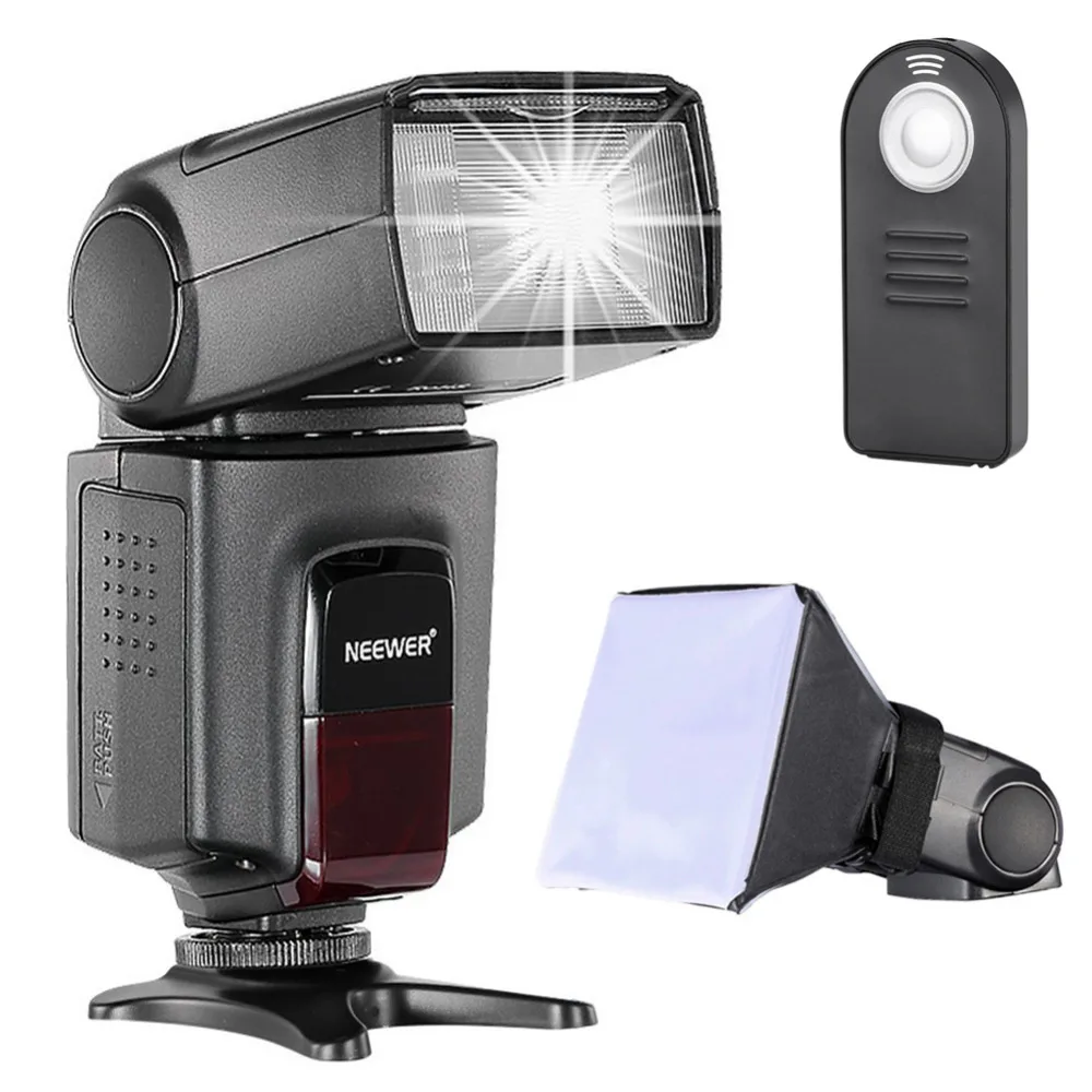 Neewer Photo TT520 Speedlite Flash Kit for Canon Nikon Olympus Fujifilm and any Digital Camera with a Standard Hot Shoe Mount
Neewer Photo TT520 Speedlite Flash Kit for Canon Nikon Olympus Fujifilm and any Digital Camera with a Standard Hot Shoe Mount