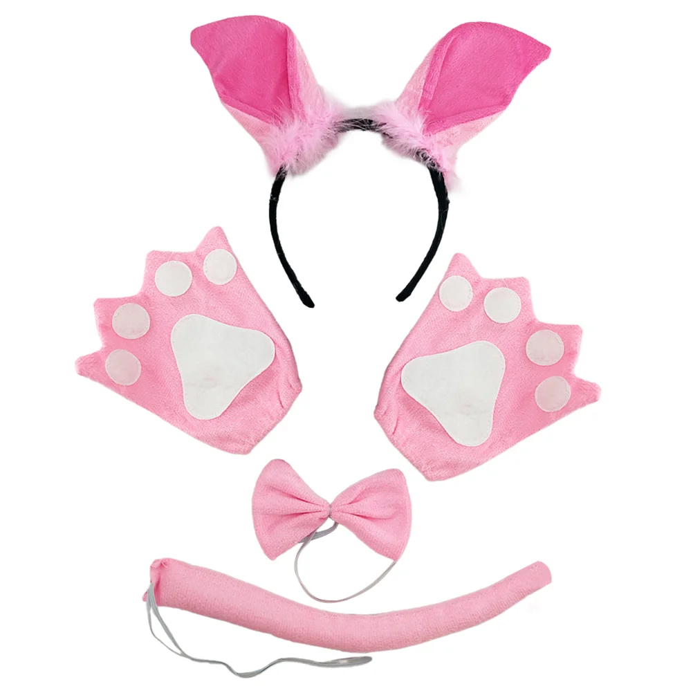 1 Set Costume Set Animal Costume Set Animal Ears Headband Bow Tie Tail and Gloves
1 Set Costume Set Animal Costume Set Animal Ears Headband Bow Tie Tail and Gloves