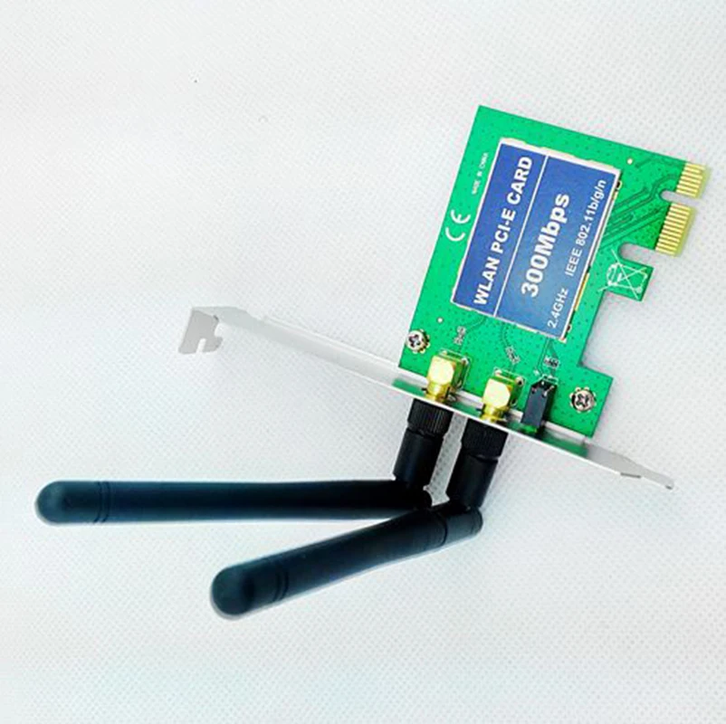 New WLAN PCI-E Network Card 300Mbps Wifi Network Wireless Adapter Transmit 2.4GHz IEEE 802.11b/g/n LAN Card Desktop
New WLAN PCI-E Network Card 300Mbps Wifi Network Wireless Adapter Transmit 2.4GHz IEEE 802.11b/g/n LAN Card Desktop