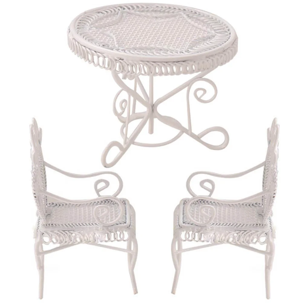 Wrought Iron Miniature Coffee Table Child Household Decor Dollhouse Furniture Model Models
Wrought Iron Miniature Coffee Table Child Household Decor Dollhouse Furniture Model Models