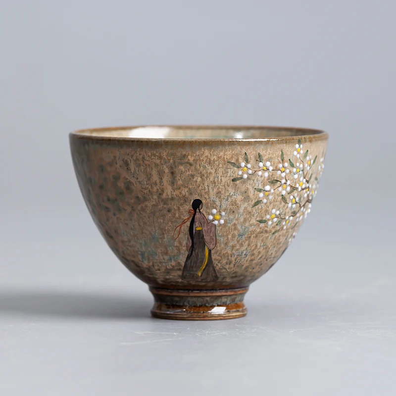 Porcelain Hand Painted Ru Ware Master Cup Single Cup Female Gracked Glaze Tea Cup Ru-Porcelain Tea Cup Kung Fu Tea Set
Porcelain Hand Painted Ru Ware Master Cup Single Cup Female Gracked Glaze Tea Cup Ru-Porcelain Tea Cup Kung Fu Tea Set