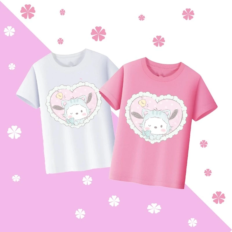 Футболка Sanrio для родителей и детей, аниме полачко из чистого хлопка с короткими рукавами, милая футболка в стиле Харадзюку с сердечками для девочек, подарок на день рождения
Футболка Sanrio для родителей и детей, аниме полачко из чистого хлопка с короткими рукавами, милая футболка в стиле Харадзюку с сердечками для девочек, подарок на день рождения