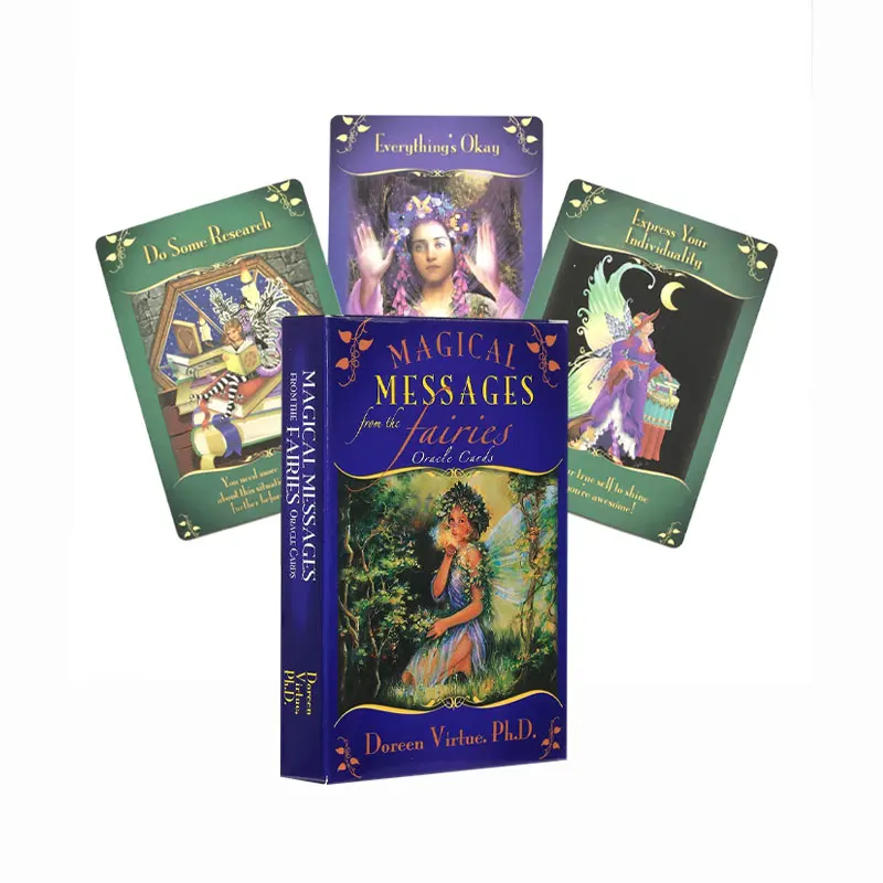 

New English Tarot Leisure entertainment Fate Chess Cards Game Magical Messages From The Fairies Oracle Cards Is Worth Having