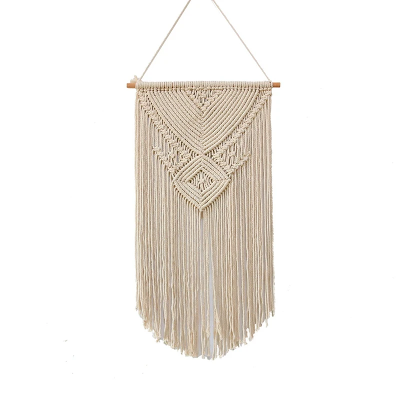 Cotton Wall Decoration Macrame Wall Hanging Tapestry Hand Woven Simple Boho Style For Room
Cotton Wall Decoration Macrame Wall Hanging Tapestry Hand Woven Simple Boho Style For Room