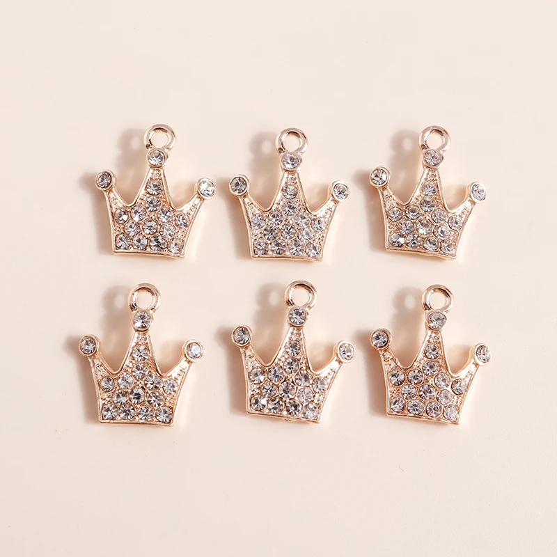 10pcs Cute Crystal Crown Charms Pendants for Jewelry Making DIY Drop Earrings Necklace Handmade Bracelets Crafts Accessories
10pcs Cute Crystal Crown Charms Pendants for Jewelry Making DIY Drop Earrings Necklace Handmade Bracelets Crafts Accessories