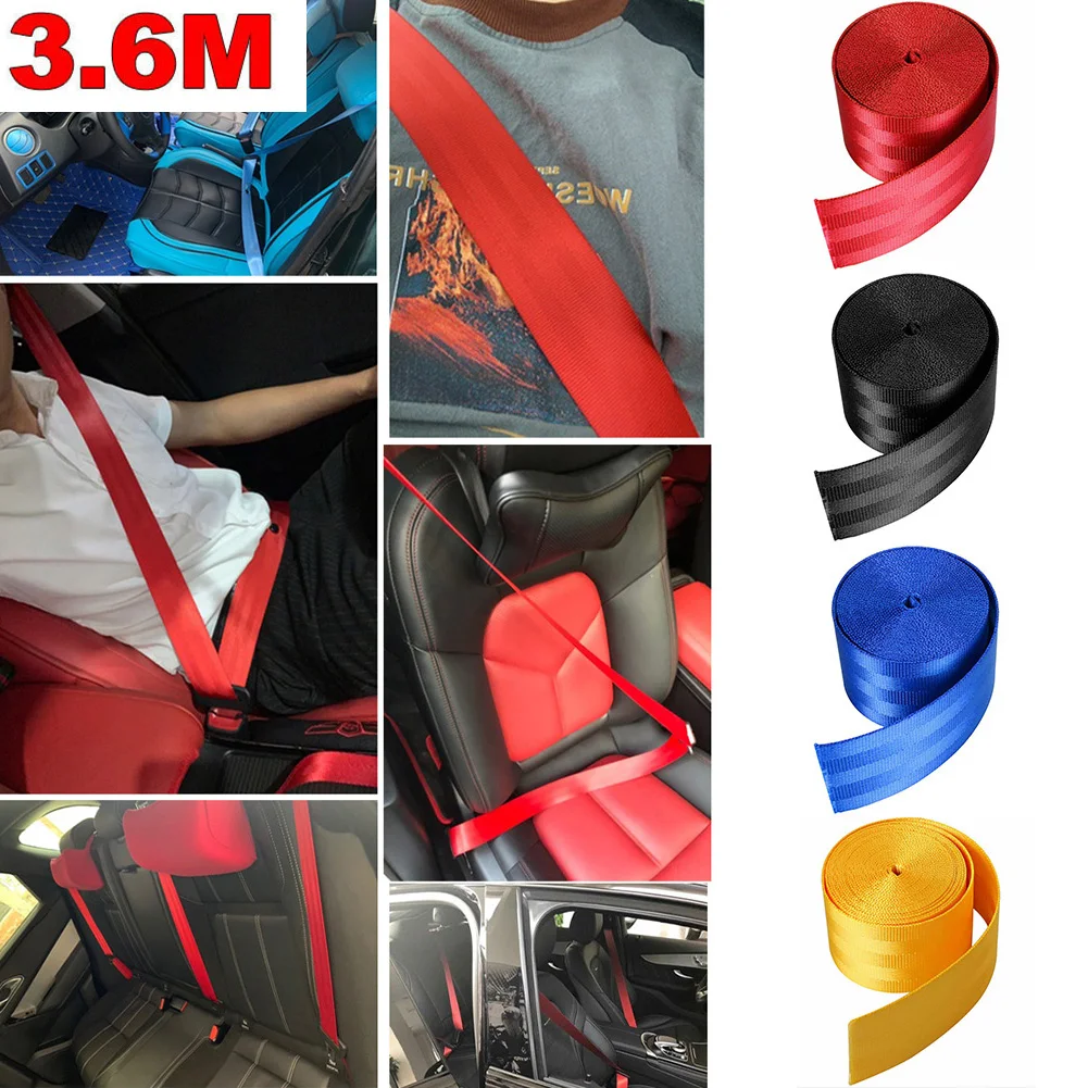 4.8cm Wide Color Modified Car Seat Belt, Safety Belt, Imitation Nylon Seat Belt 3.6M Car High-strength Polyester Seat-belt Webbi
4.8cm Wide Color Modified Car Seat Belt, Safety Belt, Imitation Nylon Seat Belt 3.6M Car High-strength Polyester Seat-belt Webbi