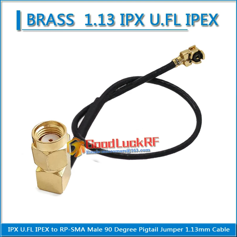 1.13 IPX U.FL IPEX To RP-SMA RPSMA RP SMA Male Right Angle 90 Degree Connector RF Coaxial Pigtail Jumper 1.13mm extend Cable
1.13 IPX U.FL IPEX To RP-SMA RPSMA RP SMA Male Right Angle 90 Degree Connector RF Coaxial Pigtail Jumper 1.13mm extend Cable