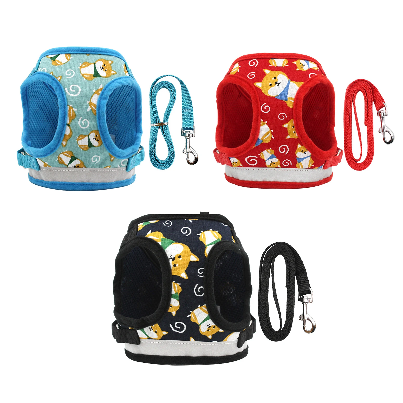 Cartoon Pet Puppy Chest Harness with 1.5m Traction Rope Reflective Pet Harness Leash Collar for Small Medium Dogs Accessories
Cartoon Pet Puppy Chest Harness with 1.5m Traction Rope Reflective Pet Harness Leash Collar for Small Medium Dogs Accessories
