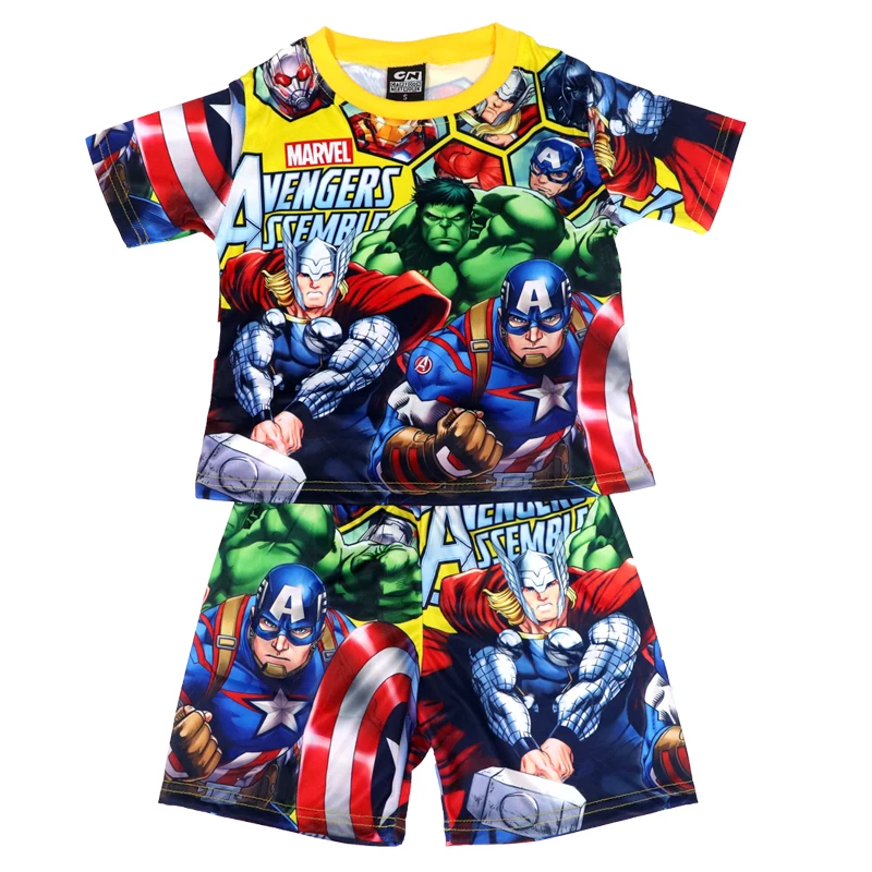 Disney 2021 New Boy Sets Short-sleeved Summer Cartoon Avengers Kids Children's Shorts Pajamas Outfits Marvel Clothes Suit 3-8 Y
Disney 2021 New Boy Sets Short-sleeved Summer Cartoon Avengers Kids Children's Shorts Pajamas Outfits Marvel Clothes Suit 3-8 Y