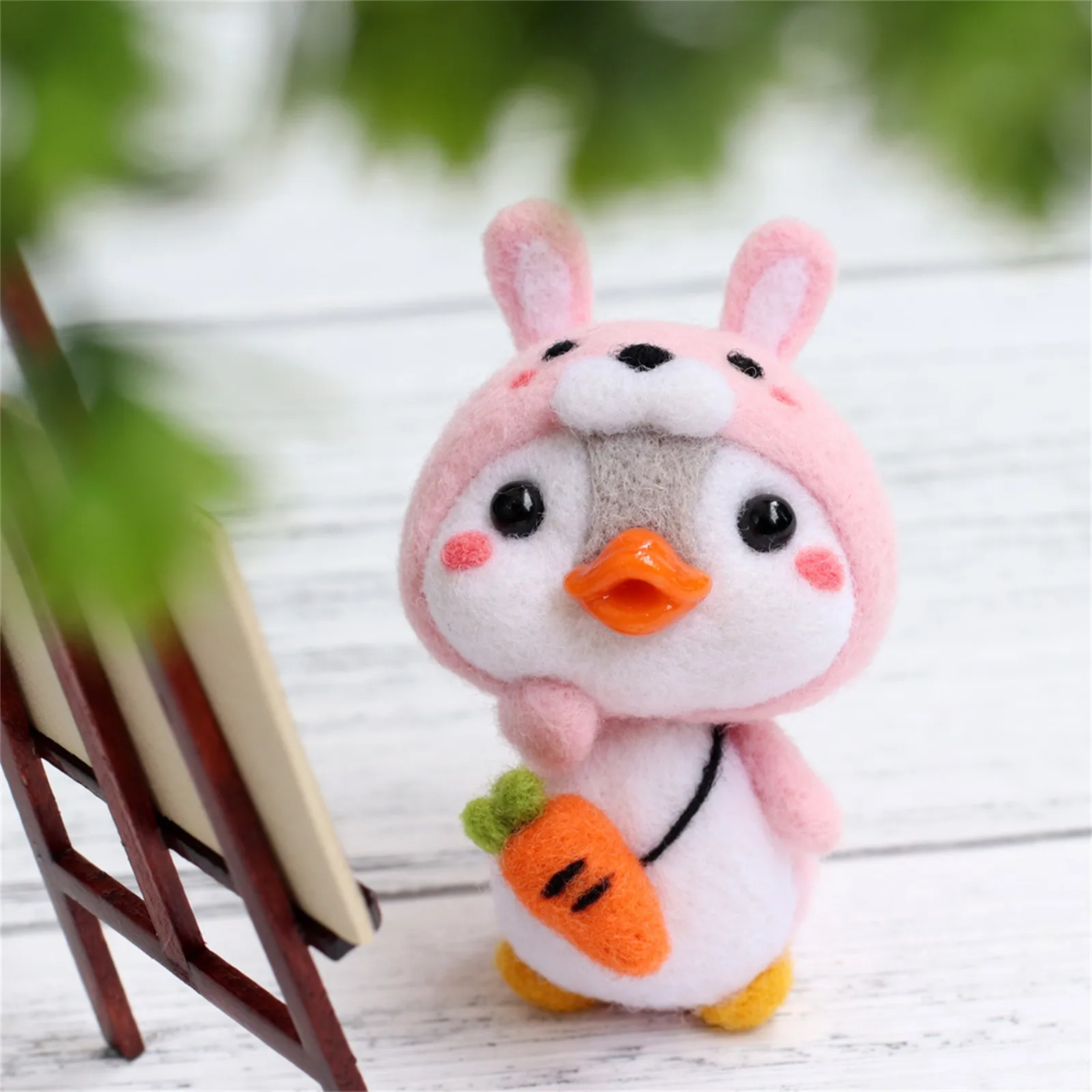 Креативный кролик с узором пингвина игрушка ручной работы кукла шерстяной