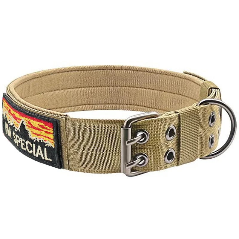 Tactical Dog Collar Military Adjustable Nylon Handle for Big Medium Large Dogs Training Callors Pets Supplies 1 Patches Included
Tactical Dog Collar Military Adjustable Nylon Handle for Big Medium Large Dogs Training Callors Pets Supplies 1 Patches Included