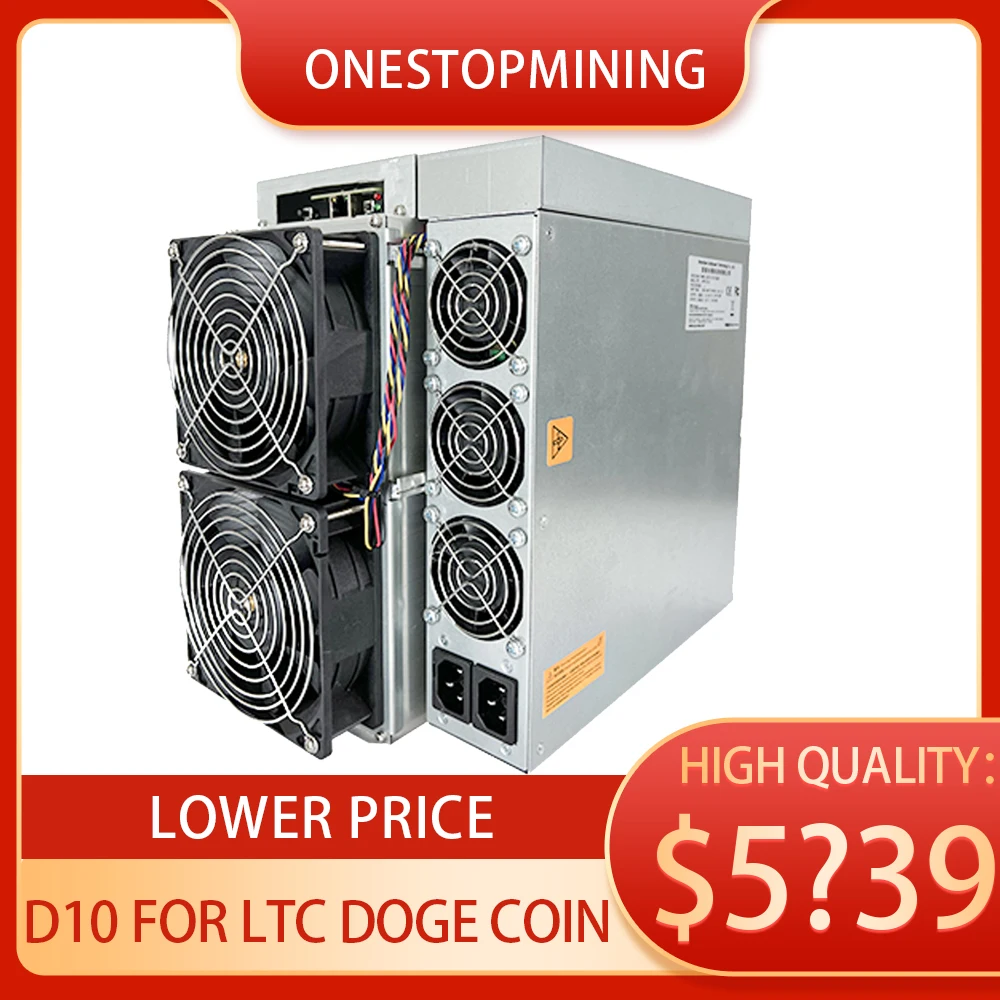 2Coins Ltc/Doge Miner Hammer D10 Itecoin Dogecoin Mining Machine 4.3g 3400w or 3.2g 1900w Two Running Modes High Quality
2Coins Ltc/Doge Miner Hammer D10 Itecoin Dogecoin Mining Machine 4.3g 3400w or 3.2g 1900w Two Running Modes High Quality