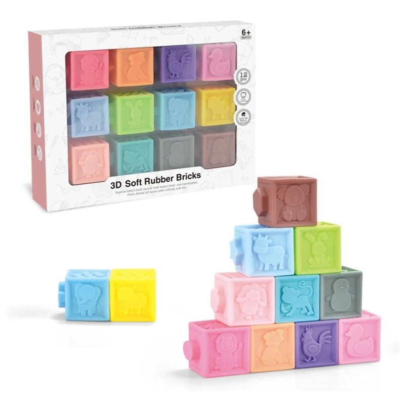 Montessori Stacking Building Blocks Education Bath Shower Toy Brick for Baby 3M+ 
Montessori Stacking Building Blocks Education Bath Shower Toy Brick for Baby 3M+