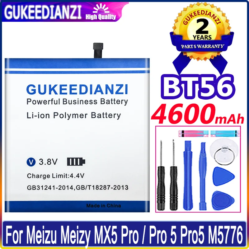 

Battery For Meizu Meizy MX5 Pro / Pro 5 Pro5 M5776 4600mAh BT45A BT56 High Capacity Replacement Battery Li-polym Bateria