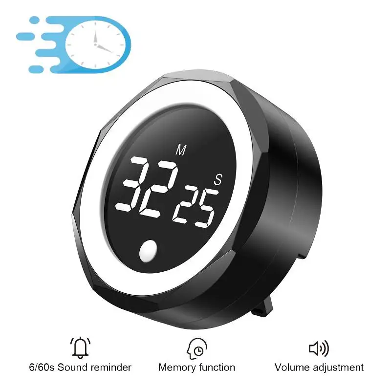 Electric Smart Timer Digital Time Timer Large Screen Rotary Countdown Rechargeable Magnetic Suction Alarm Clock Kitchen Cooking
Electric Smart Timer Digital Time Timer Large Screen Rotary Countdown Rechargeable Magnetic Suction Alarm Clock Kitchen Cooking