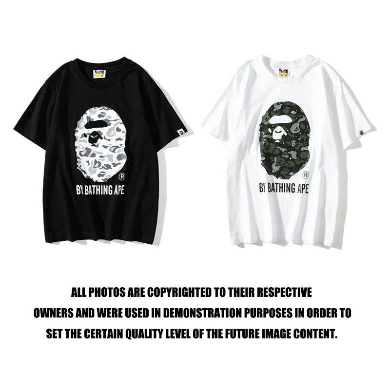 Модная футболка BAPE с коротким рукавом, 2022, японская брендовая высококачественная повседневная хлопковая футболка с коротким рукавом в стил...
Модная футболка BAPE с коротким рукавом, 2022, японская брендовая высококачественная повседневная хлопковая футболка с коротким рукавом в стил...