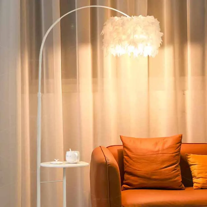Luxury reading standing Floor Lamp Modern Uplight nordic Living Room Lamp Feathers cute lampadaire de salon home furniture
Luxury reading standing Floor Lamp Modern Uplight nordic Living Room Lamp Feathers cute lampadaire de salon home furniture