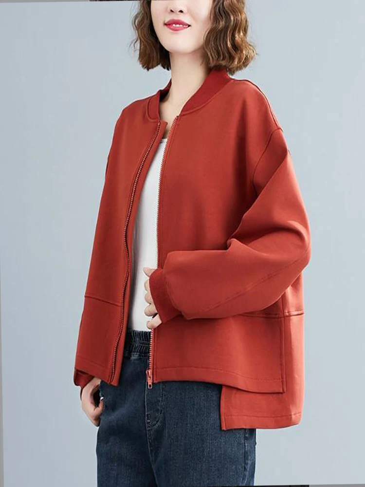 Women's Loose Literary Long-sleeved Tops Women's Spring And Autumn Coats Women's Outer Wear Baseball Collar Casual Cardigans Top
Women's Loose Literary Long-sleeved Tops Women's Spring And Autumn Coats Women's Outer Wear Baseball Collar Casual Cardigans Top