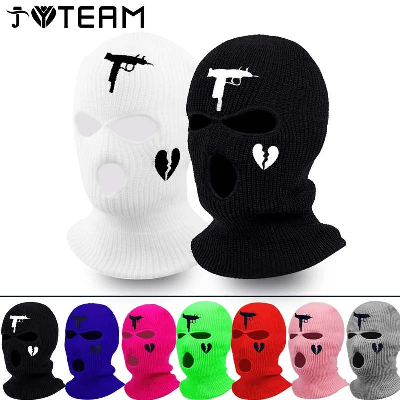 

Fasion Neon Balaclava Tree-ole Ski Mask Tactical Mask Full Face Mask Winter at Party Mask Limited Embroidery bone masculino