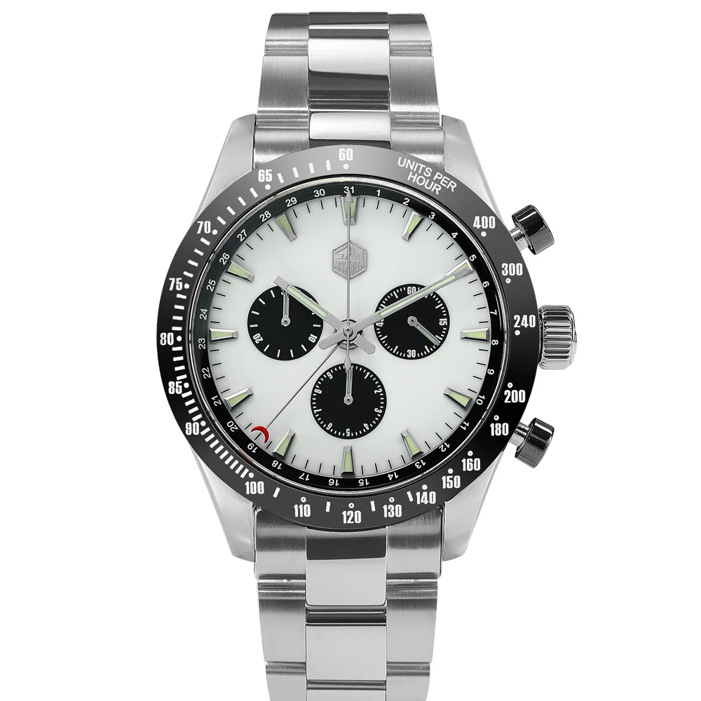 San Martin Stainless Steel Men Quartz Chronograph Watch Business Classic Swiss Ronda 5040 F Sapphire Ceramic Top Ring Luminous
San Martin Stainless Steel Men Quartz Chronograph Watch Business Classic Swiss Ronda 5040 F Sapphire Ceramic Top Ring Luminous