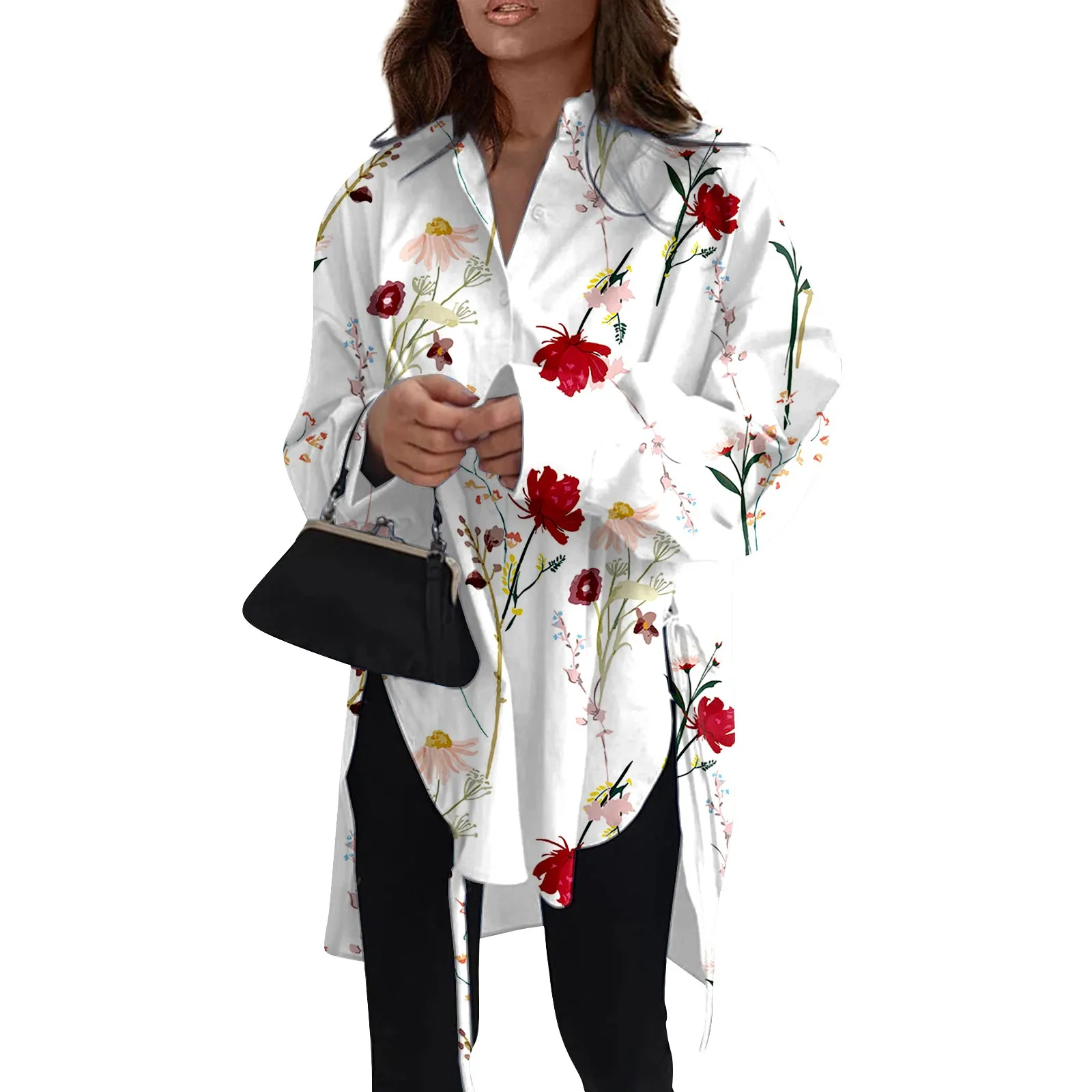 Fashion Casual Solid Color Long Sleeve Lapel Loose Type Shirt For Women Top Women Fashion Woman Blouse 2023 T Shirt For Women
Fashion Casual Solid Color Long Sleeve Lapel Loose Type Shirt For Women Top Women Fashion Woman Blouse 2023 T Shirt For Women