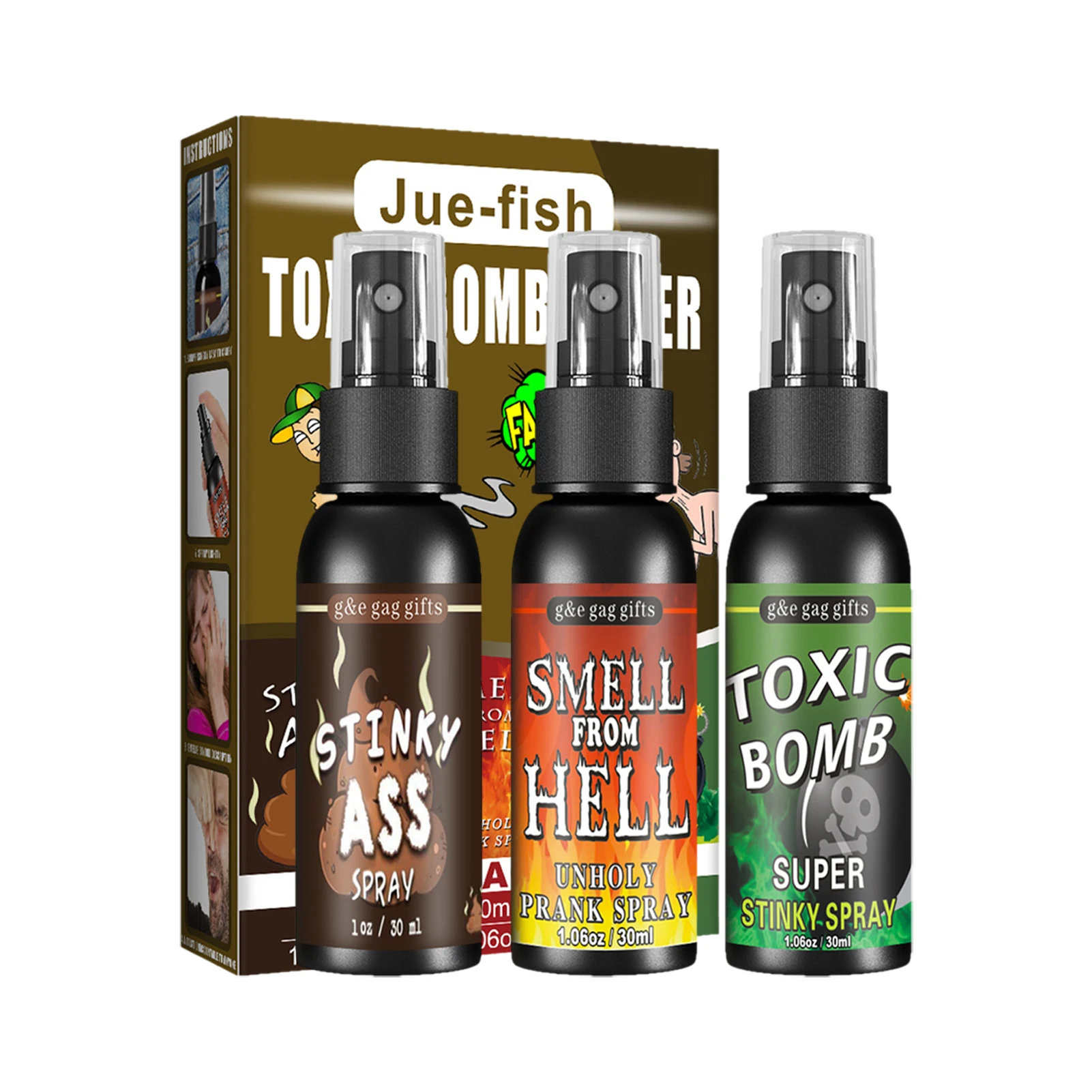 Fart Spray 3pcs Extra Strong Fart Spray Smells Like Really Bad Liquid Assfart Spray Prank Fart Stink Bombs Stink Hilarious Gag
Fart Spray 3pcs Extra Strong Fart Spray Smells Like Really Bad Liquid Assfart Spray Prank Fart Stink Bombs Stink Hilarious Gag