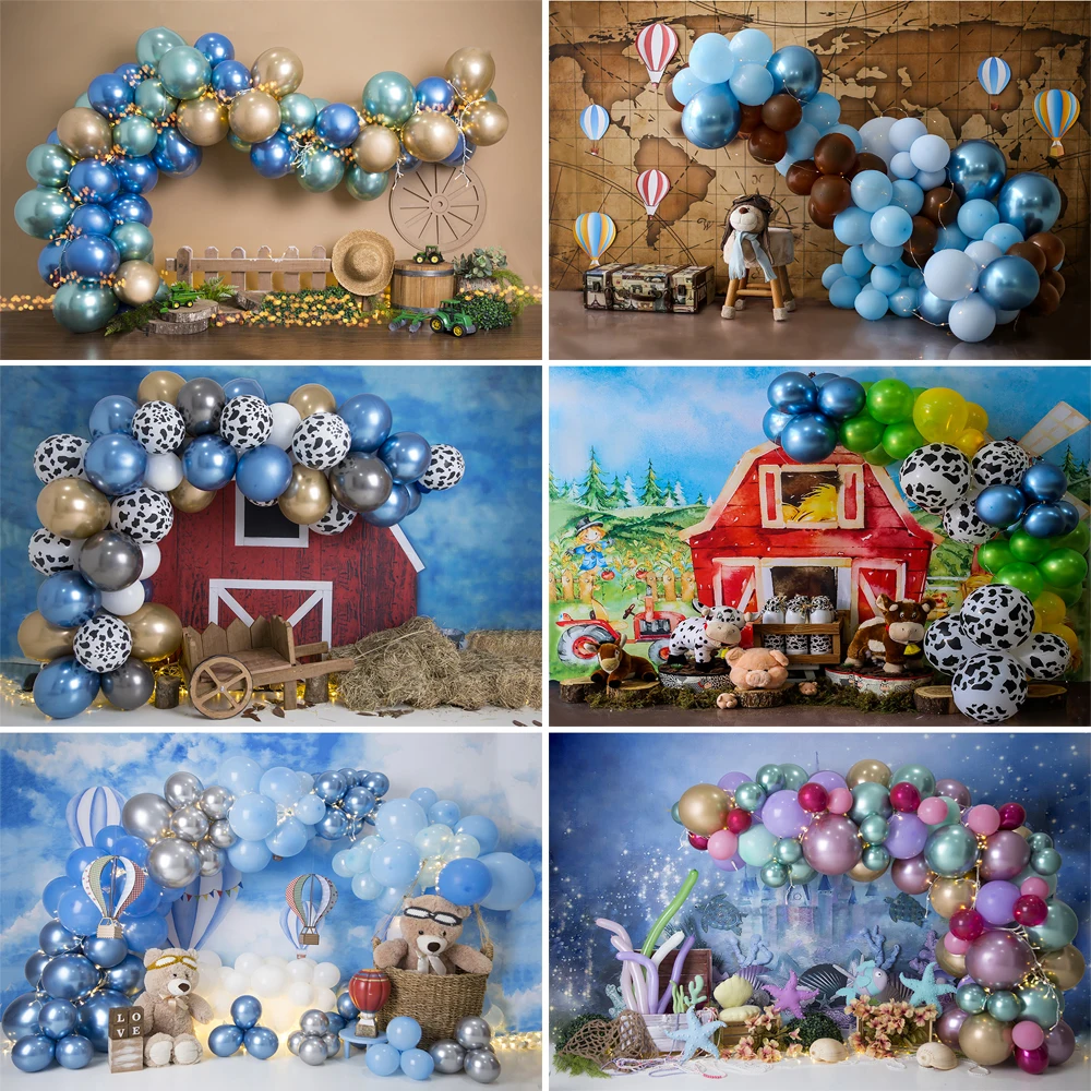 Photography Background Kids1st Birthday Party Decor Blue Gold Balloon Baby Shower Cake Smash Backdrop for Photo Studio Props
Photography Background Kids1st Birthday Party Decor Blue Gold Balloon Baby Shower Cake Smash Backdrop for Photo Studio Props