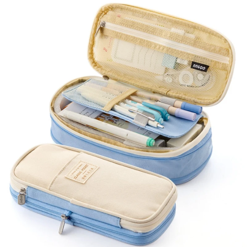 ANGOO Big Capacity Pencil Case Office College School High Capacity Bag Pouch Holder Box Organizer (Light Blue)
ANGOO Big Capacity Pencil Case Office College School High Capacity Bag Pouch Holder Box Organizer (Light Blue)