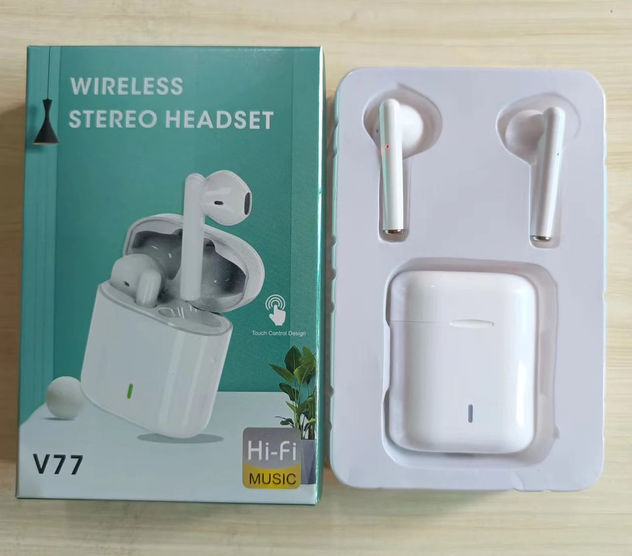 V77 TWS Wireless Earphones Earpoddings Fone Bluetooth Mini In Ear Earbuds With Charging Case Handsfree Headset Free Shipping
V77 TWS Wireless Earphones Earpoddings Fone Bluetooth Mini In Ear Earbuds With Charging Case Handsfree Headset Free Shipping