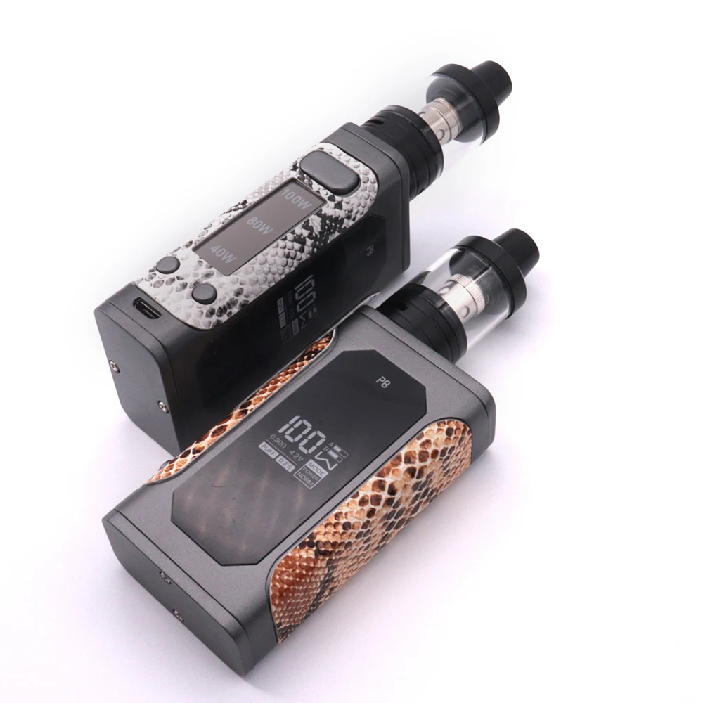 

Original P8 100W Vape Kit 2200mah Build in Battery Box Mod With 2.5ml Tank Electronic Cigarette Kit Vaper Pen Vaporizer vapor