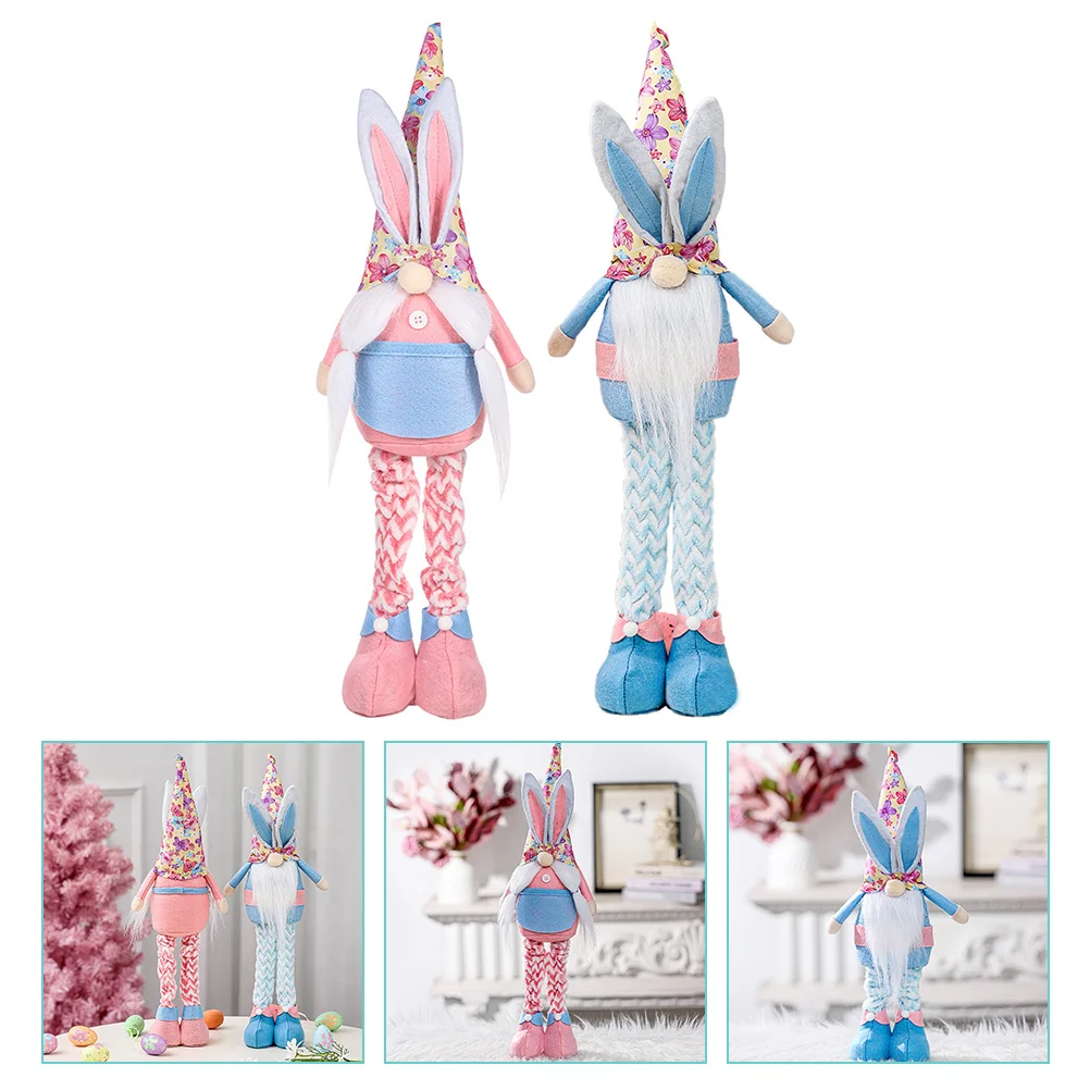 2 Pcs Ornaments Desktop Decor Swedish Elf Figurines Telescopic Easter Scandinavian Pp Cotton Bunny Gnome Elf 
2 Pcs Ornaments Desktop Decor Swedish Elf Figurines Telescopic Easter Scandinavian Pp Cotton Bunny Gnome Elf