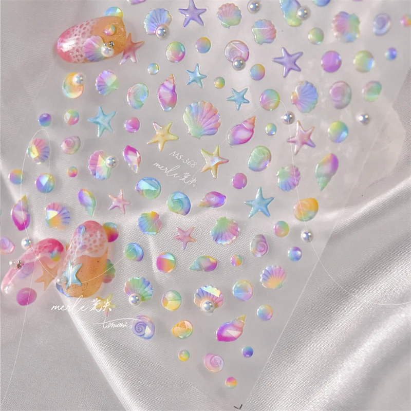 1pcs 5D Pink Gradient Shell Nail Stickers Japanese Acrylic Sea Starflash Nail Slider Decals DIY Manicure Exquisite Accessories
1pcs 5D Pink Gradient Shell Nail Stickers Japanese Acrylic Sea Starflash Nail Slider Decals DIY Manicure Exquisite Accessories