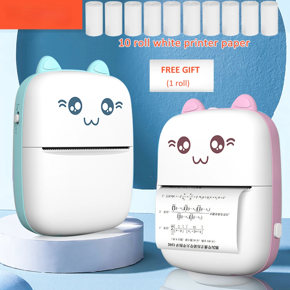 Портативный термопринтер Mini Cat Print Paper Photo Pocket тепловой принтер 57 мм Print Wireless BT 200 точек/дюйм Android IOS принтеры
Портативный термопринтер Mini Cat Print Paper Photo Pocket тепловой принтер 57 мм Print Wireless BT 200 точек/дюйм Android IOS принтеры