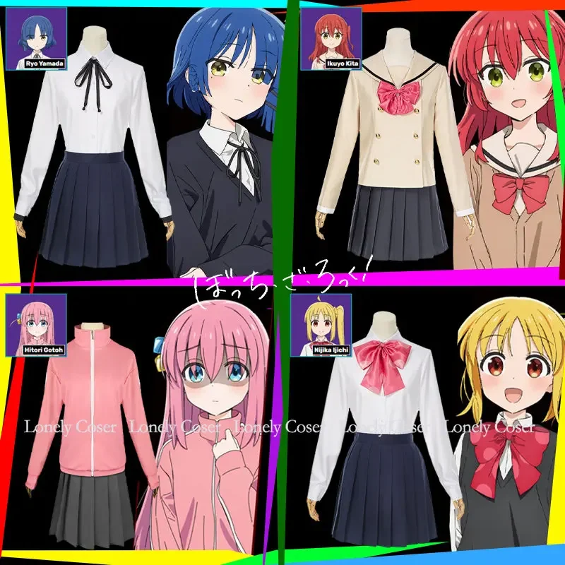Anime Bocchi the Rock! Hitori Gotoh Cosplay Costume Ryo Yamada Ikuyo Kita Nijika Ijichi School Sailor JK Uniform Girls Women
Anime Bocchi the Rock! Hitori Gotoh Cosplay Costume Ryo Yamada Ikuyo Kita Nijika Ijichi School Sailor JK Uniform Girls Women