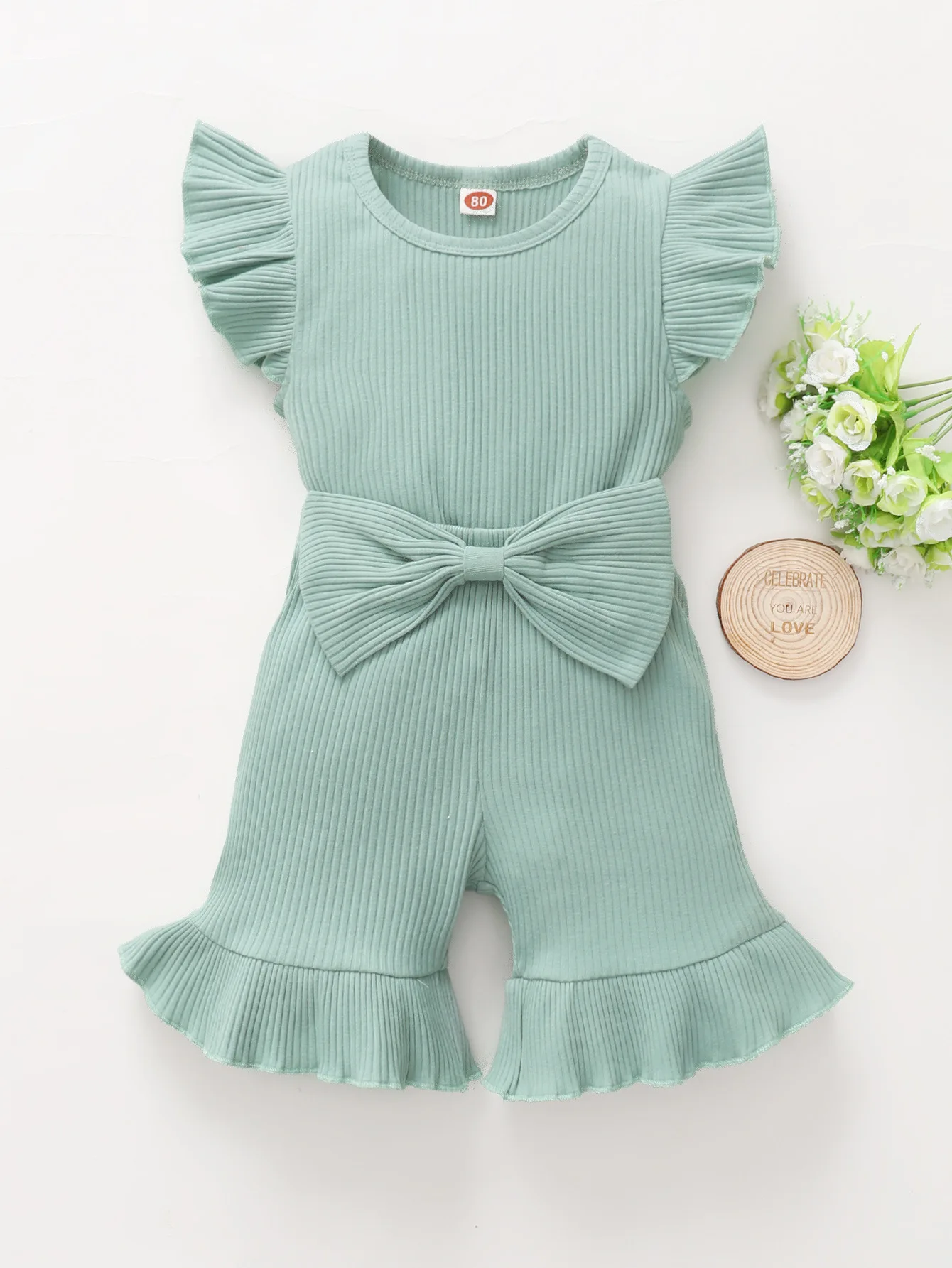Summer Toddler Baby Girl Clothes Sets Solid Color Short Flying Sleeve Pullover Casual Bow Flared Shorts Infant Clothing Suit
Summer Toddler Baby Girl Clothes Sets Solid Color Short Flying Sleeve Pullover Casual Bow Flared Shorts Infant Clothing Suit