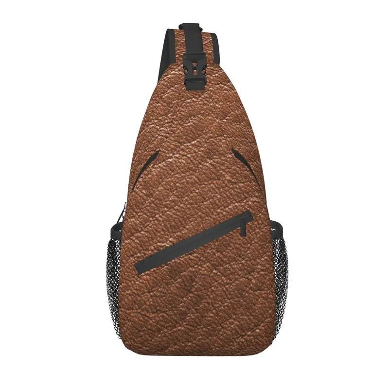 Cool Brown Leather Design Sling Crossbody Backpack Men Shoulder Chest Bag for Traveling
Cool Brown Leather Design Sling Crossbody Backpack Men Shoulder Chest Bag for Traveling