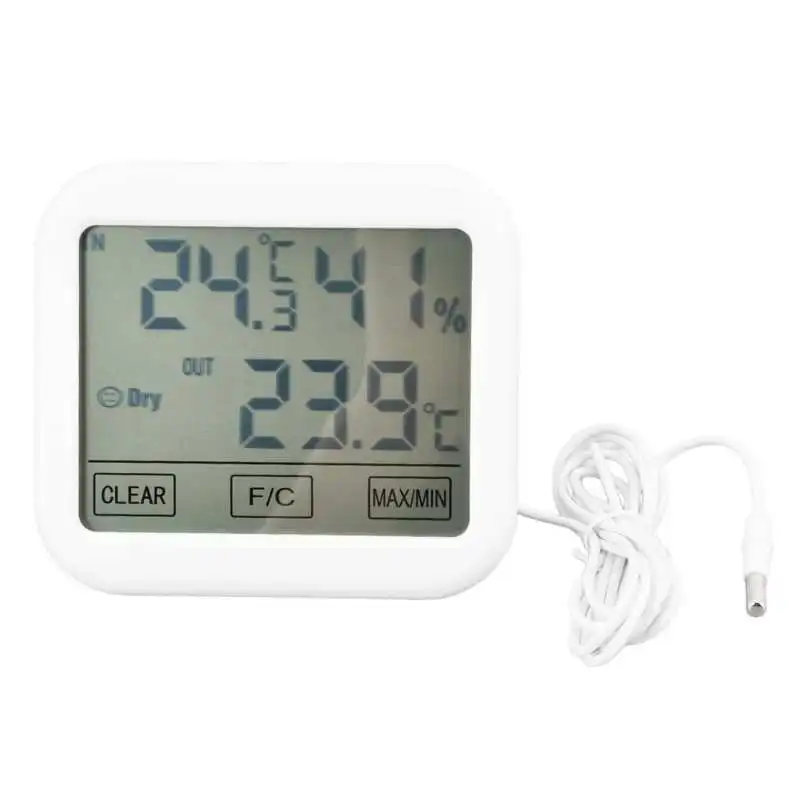 Indoor Thermometer Hygrometer Touch Screen Temperature Humidity Gauge Meter for Home Office Thermometer
Indoor Thermometer Hygrometer Touch Screen Temperature Humidity Gauge Meter for Home Office Thermometer