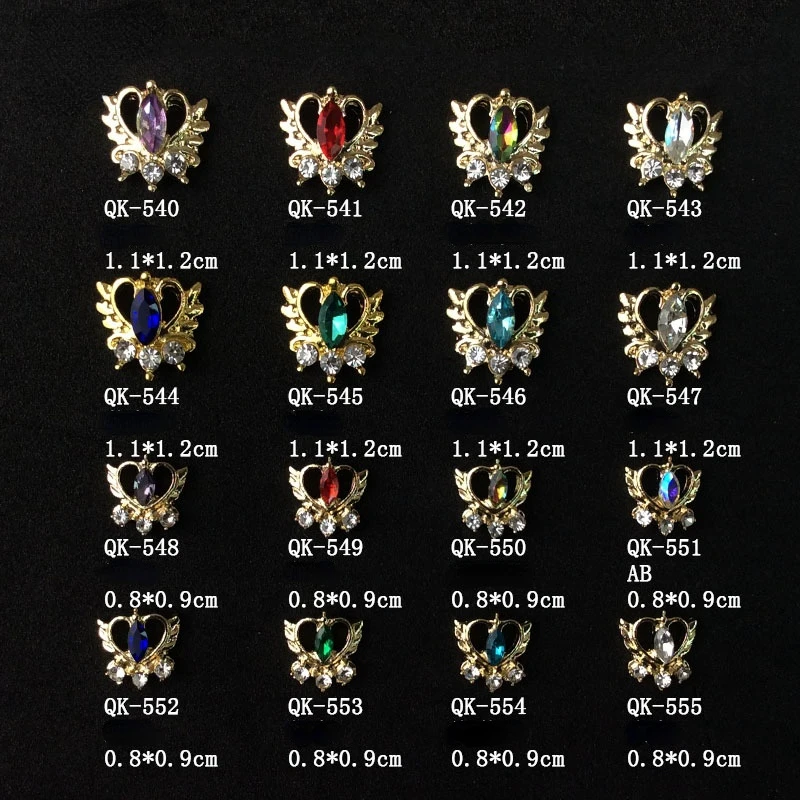 5pcs nail charms Angel wings nail butterfly love crown colorful diamond inlaid alloy jewelry accessories
5pcs nail charms Angel wings nail butterfly love crown colorful diamond inlaid alloy jewelry accessories