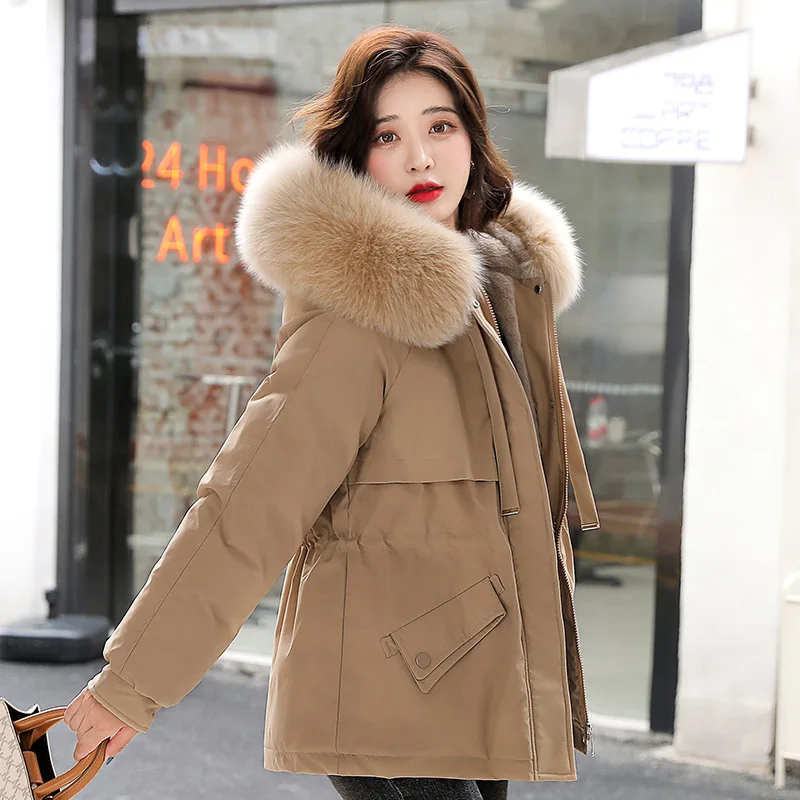 Big Wool Fur Collar Padded Clothes for Women 2022 Winter Korean Fashion Short Parkas Coats Korean Fashion High Waist Hooded
Big Wool Fur Collar Padded Clothes for Women 2022 Winter Korean Fashion Short Parkas Coats Korean Fashion High Waist Hooded