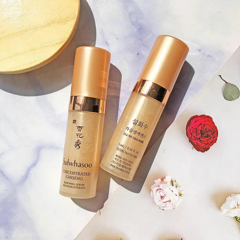 Original Korean Concentrated Ginseng Renewing Serum Sample 5ml*3pcs Repair Essence Moisturizing anti wrinkle skin care products
Original Korean Concentrated Ginseng Renewing Serum Sample 5ml*3pcs Repair Essence Moisturizing anti wrinkle skin care products