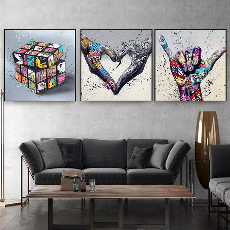 Street Graffiti Gamepad Poster And Prints Gesture Rubik Cube Canvas Painting Living Room Bedroom Home Decor HD Wall Art Picture
Street Graffiti Gamepad Poster And Prints Gesture Rubik Cube Canvas Painting Living Room Bedroom Home Decor HD Wall Art Picture