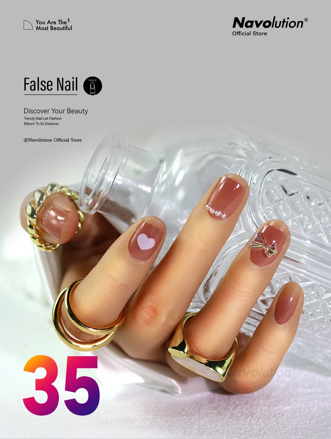 Navolution 24Pcs/Set DIY Manicure Wearable Fake Nails press on Detachable Finished Fingernails Ballet Square Head Almond Short
Navolution 24Pcs/Set DIY Manicure Wearable Fake Nails press on Detachable Finished Fingernails Ballet Square Head Almond Short