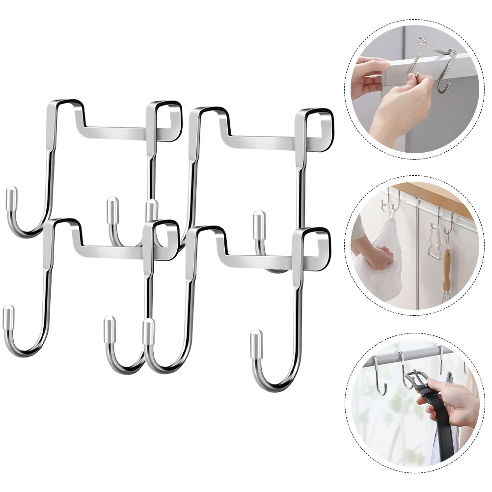 Double Hook Door Back Hanging Hooks Organizer Hangers Rack Bathrooms Coat Jackets Bedroom Stainless Steel Wall Clothes 
Double Hook Door Back Hanging Hooks Organizer Hangers Rack Bathrooms Coat Jackets Bedroom Stainless Steel Wall Clothes