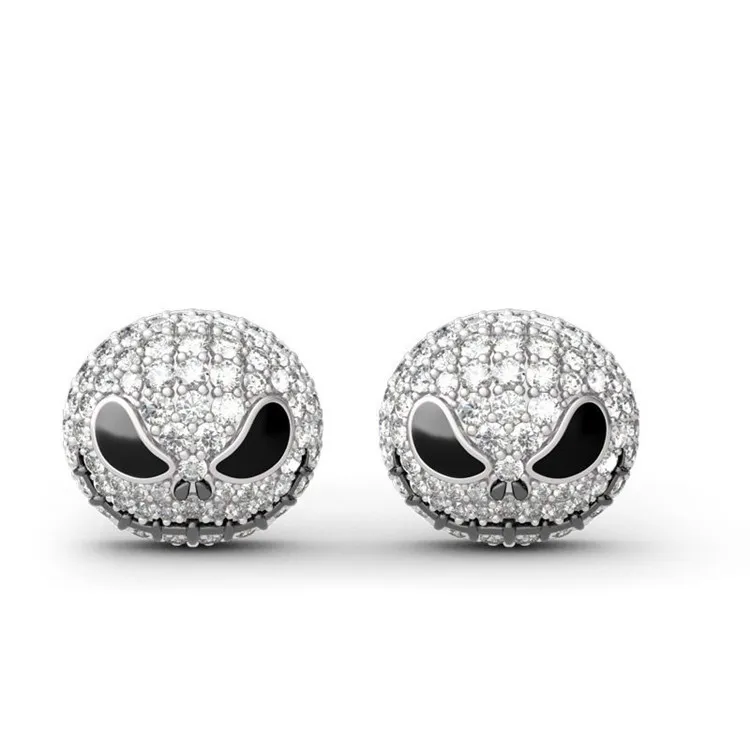 1 Pair Fashion Silver Color Jack skull Circle Crystal Earrings Women Shiny Rhinestone Stud Earrings
1 Pair Fashion Silver Color Jack skull Circle Crystal Earrings Women Shiny Rhinestone Stud Earrings