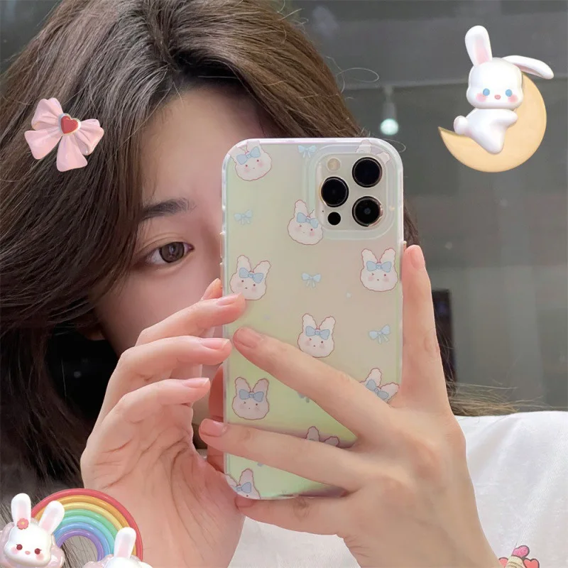 Laser Simplified Blue Bow Rabbit Phone Case For iphone 14 13 12 11 Pro Max X XR XSMAX 7 8 Plus SE TPU Case Cover new products
Laser Simplified Blue Bow Rabbit Phone Case For iphone 14 13 12 11 Pro Max X XR XSMAX 7 8 Plus SE TPU Case Cover new products