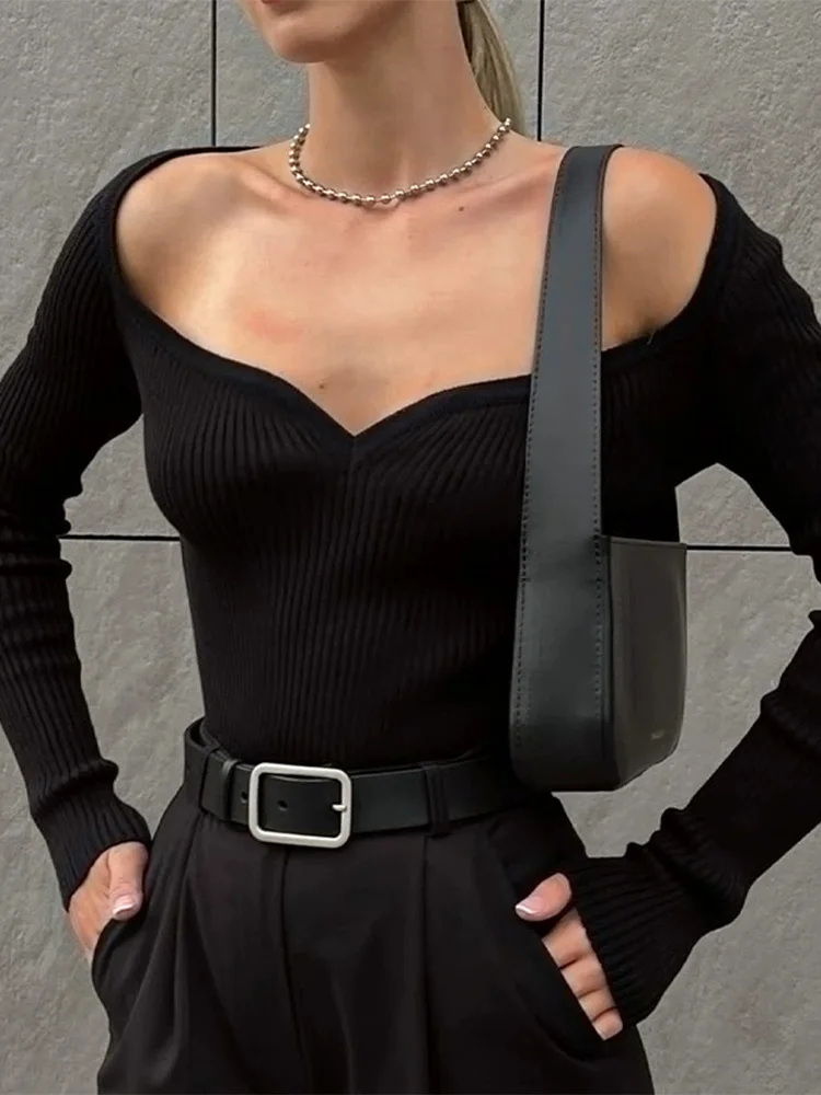Sexy Knitted Sweater Women Autumn Winter Long Sleeved Square Neck Sheath 2023 New Fashion Green Pullover Women Y2k Jumper 
Sexy Knitted Sweater Women Autumn Winter Long Sleeved Square Neck Sheath 2023 New Fashion Green Pullover Women Y2k Jumper