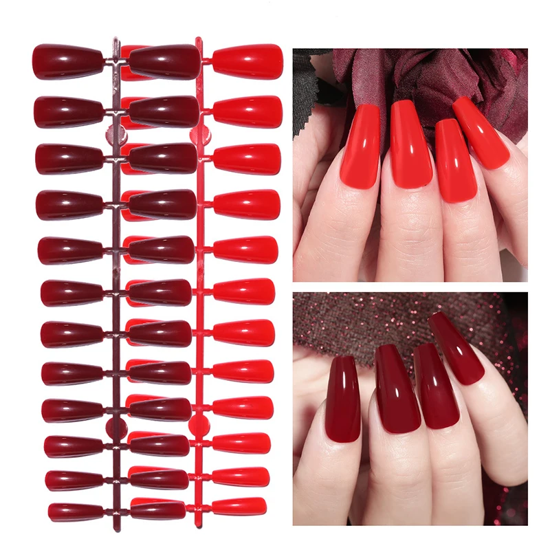 24 Pcs Long False Nails Tips for Nails Fingernails Acrylic Fake Nails Art Artificial Nails Women Nail Supplies Extension
24 Pcs Long False Nails Tips for Nails Fingernails Acrylic Fake Nails Art Artificial Nails Women Nail Supplies Extension