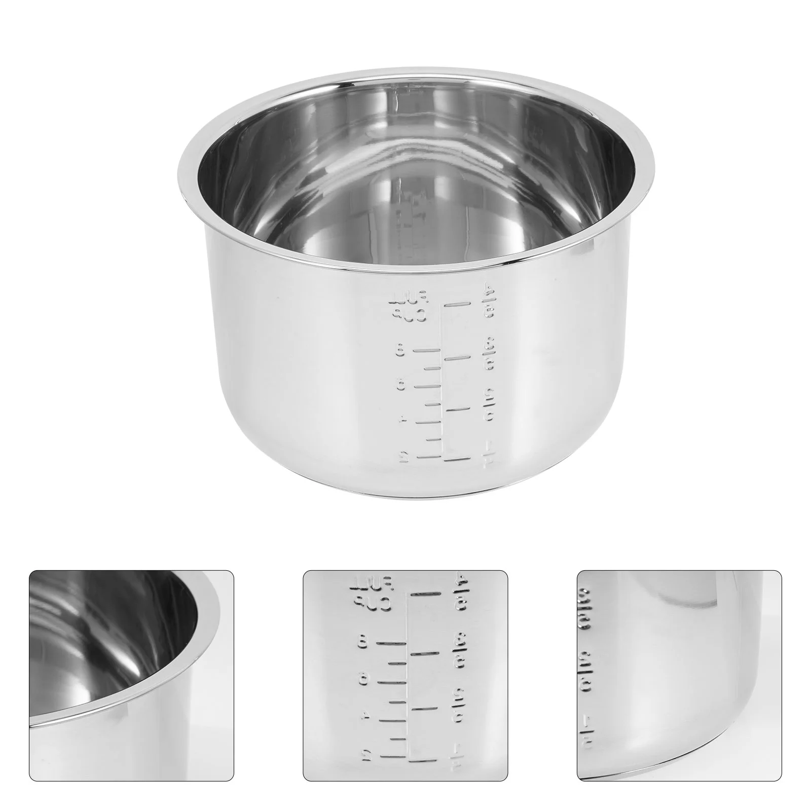 Replacement Inner Cooking Pot Stainless Steel Non Stick Rice Cooker Pot 8.66 Diameter X 5.19 High 
Replacement Inner Cooking Pot Stainless Steel Non Stick Rice Cooker Pot 8.66 Diameter X 5.19 High